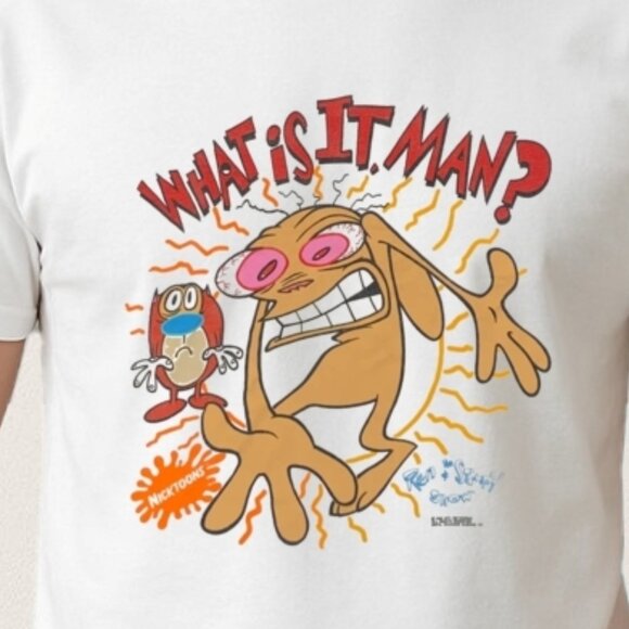 Vintage The Ren And Stimpy Show Nicktoons Unisex T Shirt 165 - Picture 2 of 5